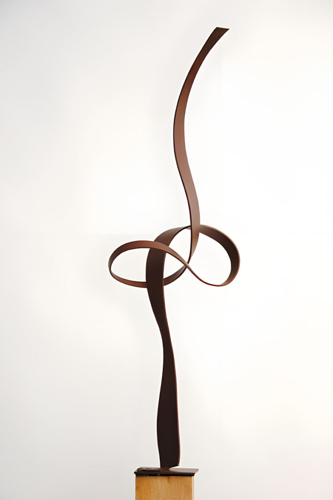 sculpture acier corten